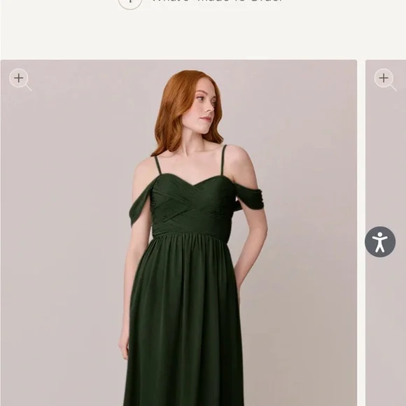 Revelry | Dresses | Revelry Forest Green Offshoulder Gown | Poshmark